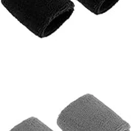 TRENDYNEST® 2 Pairs Sports Basketball Badminton Unisex Cotton Sweatbands Wristbands | Outdoor Sports | Skateboarding & Longboarding | Clothing, Shoes & Accessories | Protective Gear-image-99