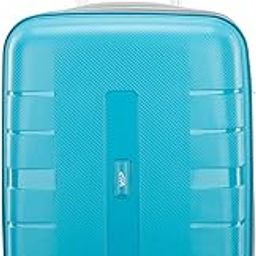 vip Voyager Pro Ultra Strong Polypropylene Hard Sided Cabin Luggage Spinner Dual Wheels with Ergonomic Grip Handle (Cabin, 55cm, Blue)-picture-8