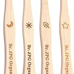 Dr. JPG Organic Bamboo Toothbrush with Charcoal Soft Bristles for Adults Pack Of 4. (Charcoal Brush For Adult)-image-76