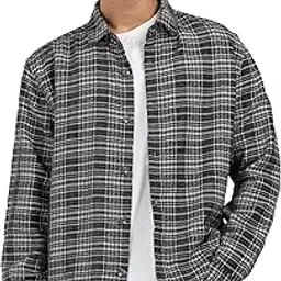 stitchx Men's Full Sleeve Overshirt Checkered Textured Shacket XS-2XL-picture-11