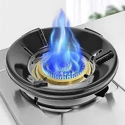 ONERIOUS Pack Of 3 Premium Gas Saver Burner Stand Gas Chula Burner Gas Saver Stand Jali Ring Fire&Windproof Energy Saving Gas Chula Support Stand 4 Legs Supported For Indian Gas 0.7MM (Multicolour)-picture-60