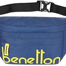 united colors of benetton Unisex Polyester Waist Pouch - Navy, (Blitz)-picture-40
