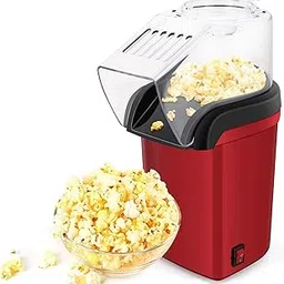 Drumstone (𝐒𝐩𝐞𝐜𝐢𝐚𝐥 𝟏𝟓 𝐘𝐞𝐚𝐫𝐬 𝐖𝐚𝐫𝐫𝐚𝐧𝐭𝐲) Hot Air Popcorn Maker Machine, 1200W Electric Oil-Free Popcorn Popper with Measuring Cup, Removable Lid, Fast & Healthy Snack Maker-image-61