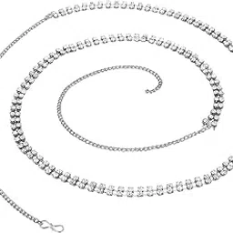 ADF Designer Kamarband Waist Belt Chain for Women, Antique Silver Finish, Traditional Belly Chain Tagdi-picture-42