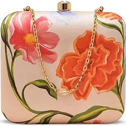 artklim Floral Pink–Orange Portrait Clutch-picture-36
