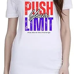 Push Limit (RED) White Women Polo T-Shirt-image-0