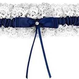 pmeixcy Blue Garters for Brides, Elegant Wedding Garter for Brides, Something Blue for the Bride, Perfect for Weddings, Outdoor, and Dates, 17cm x 5cm, 10g-picture-53