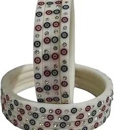 kamaakshi Punjabi Bridal Chura Bangles for Wedding Ceremony With Fabulous Design For Women & Girls (Set of 8)-picture-24