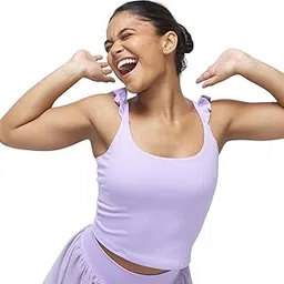 terractive Stretchie Frill Tank + Built-in Bra Lavender-picture-33