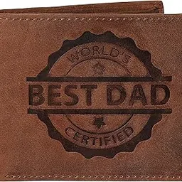wildhorn Best Dad Men's Leather Wallet, Brown-picture-17