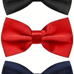 label punya Pre-Tied Satin Bow Tie for Men - Adjustable Formal Tie for Weddings, Parties, Proms & Business Events,Classic & Trendy - Gift for Groomsmen, Birthdays & Anniversaries (Pack of 3 & 4)-picture-59