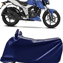 RAIN SPOOF Waterproof Bike Body Cover Compatible with Apache RTR 160 4V Dust Proof Cover Protects from Rain and Sunlight Uv Proof | Navy-picture-48