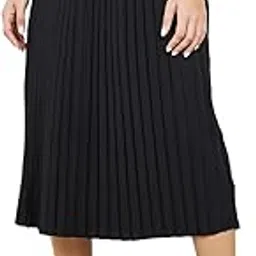 styli Women Accordian Pleated A-Line Midi Skirt - Flared Hem, Stylish and Comfortable Design Perfect for Casual or Formal Wear,Elasticated Waistband and Slip-On Closure Skirts for Women-picture-56