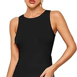 KATECLO Women's Slim Fit Round Neck Tank Top | Sleeveless Cotton Blend | Casual Wear, Plain Knitted Tops | Perfect Outfit for Girls | Tank Top of Women in-picture-14