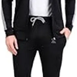 toxic addiction Men's Black Track Suit – Comfortable Athletic Wear | Trendy Full Sleeve Jacket & Joggers Set-picture-45