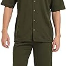 Old Money Style Co-ord Set for Men – Premium Polyester Full Pant Outfit | Airport Travel Wear, Night Suit & Casual Cord Set-picture-30