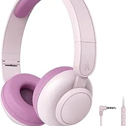 FINGERS HappyHertz Wired Headphones for Kids (85 dB Volume Limit Safe Sound, Super-Soft Cushions, Foldable Design, Tangle-Free Cable, Perfect for Music, Learning & Fun) - Blush Pink-picture-24