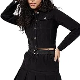 sassafras Black Corduroy Boxy Jacket-picture-11