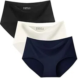 qoxolyz Newly Launched Seamless Underwear for Women Sexy Silk Panty No Show Bikini Panties Lace Ladies High Cut Hipster Stretch Cheeky (Multi Colored)-picture-44