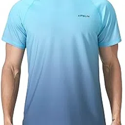 kpsun Men's Swim Shirts Short Sleeve Quick Dry UPF 50+ Sun Protection Rash Guard Beach Fishing T Shirts-picture-20