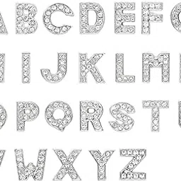 26 Piece Set Princess Pendant, Alphabet Charms for Jewelry Making, 8mm Initial Charms for Necklaces and DIY Crafts-image-89