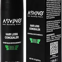 Asvino Hair Loss Concealer for Men & Women, 27.5g Black – Retinol-Free, Clinically Tested, Waterproof Formula for Natural-Looking Coverage, Safe with No Side Effects-picture-18