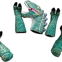 Fashion My Day 5 Pieces Dinosaur Finger Puppets Toys Finger Dolls for Kids Children Velociraptor-image-20