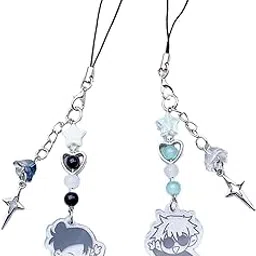 2Pcs Phone Charm, Black Cartoon Keychain for Phone Case, Anime Accessories for Girls, Kids Phone, Bag Charms, Mobile Charms, Phone Accessories for Girls, Generic, Acrylic Material-image-15