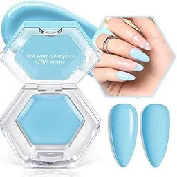 MODELONES from BELLE GAGA Gel Nail Polish, 1Pcs 3g Solid Gel Polish Pudding Gel Creme Manicure Palette Spring Gel Formula Soak Off LED Nail Art Gel Salon Gift for Women Girlfriend (B101090028A, 3gram)-image-71