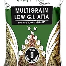 Amwel Organic Multigrain Low GI Atta 5kg - 9 Super Grains & Millets - 75% Wheat 25% 8 Grains - Diabetic friendy and Gut healthy-picture-13