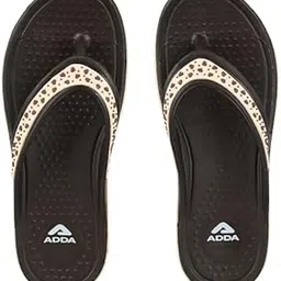 adda Women's Everytime Dk brown Durable & Comfortable Eva Sole Lightweight Fashionable Super Soft Outdoor Slipper Flip Flop - 6 Uk-picture-58