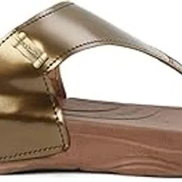 Cozy Wear Women Flats (Gold, 5) | Flats for Women | Rubber-picture-23