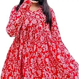 Women Floral Printed Rayon Short Kurta for Women Top Dresses Kurti for Girls & Ladies Kurtis-picture-46