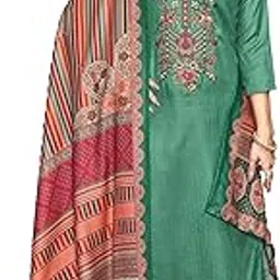 rosaniya Unstitched Woolen Pashmina Embroided Resham Threaded Winter wear suits for women with Shawl (BAHIRAp1000_Dress Material_Green)-picture-18