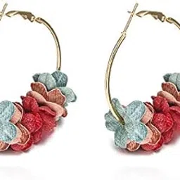 fabula by OOMPH Jewellery Multicolour Crystal and Metal Gold Tone and Cubic Zirconia Earring for Women-picture-35