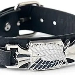 rvm jewels Anime Attack of Titan Leather Bracelet Cosplay Accessory For Boys and Men-picture-52