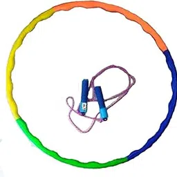 Anika Fitness Combo of Hula Hoop Exercise Ring Collapsible & Skipping Rope with Counter-picture-13
