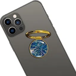 Swap-n-Snap 360° Holo-Ring Metallic Mobile Phone Hand Holder Back Grip and Stand for All Cellphones & Covers - Marble & Decorative-picture-19