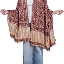 Amazon Brand Nora Nico Womens Premium Woollen Shawl for Women – Paisley Design, Soft & Warm Winter Wrap-40 x 80 in-picture-18