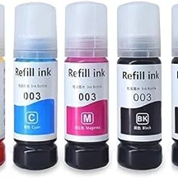QUINK 003 Ink for Epson L3110, L3150, L3115, L3116, L3101, L3210, L3215, L3216, L3250, L3151, L3152, L3156, L5190 Printer - Ink Bottle for Epson 003 Ink Code (003 Set + Black Ink)-picture-11