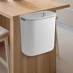 InstaCuppa Hanging Cabinet Door Dustbin with Lid – Double-Sided Flip & Slide Open, Odor-Sealed, 9L Plastic Trash Can for Kitchen, Bathroom & Under-Sink – Includes Cabinet Hanger & Adhesive Hook-picture-12