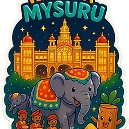 Hello Miniworld Mysuru Fridge Magnet – Sparkle Effect Print with Matte Lamination | 6mm MDF Backing & Round Magnet-image-28