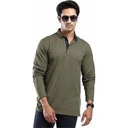 stellers Men's Full Sleeve Polo T-Shirt | Premium Cotton | streatchable | Enzyme bio Washed | Feather Touch Feel | Sustainable-picture-10