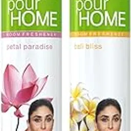 Pour Home Room Freshener Spray Petal Paradise & Bali Bliss (220 ml x 2)-picture-32