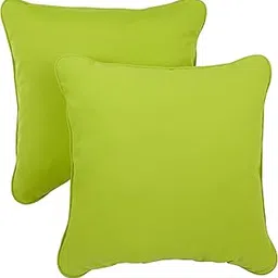 Sorra Home x Sunbrella - Indoor/Outdoor Square Pillows (Set of 2), Canvas Macaw Green-picture-28