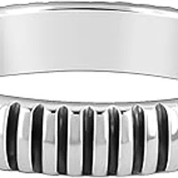 925 Oxidised Silver Modest Leader Ring For Him, Fixed Size| Gifts for Men & Boys | With Certificate of Authenticity and 925 Stamp | 6 Months Warranty-image-66