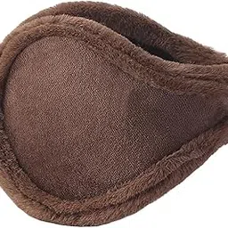 syga Winter Men's Trendy Warm Earmuffs Thickened Plush Back-Worn Earmuffs Winter Cold-Proof(Coffee)-picture-20