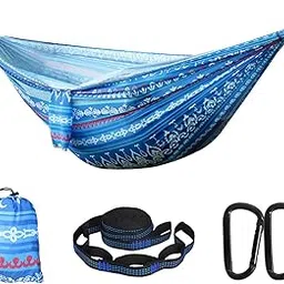 Bnf® Camping Hammock Attached Carry Bag Portable Hammock for Beach Patio Outsides blue|Hammocks| Outdoor Sleeping Gear-image-49