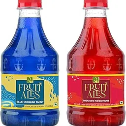 Dhampure Speciality Assorted Mocktail Syrup Mixer - Blue Curacao & Grenadine Flavouring Syrup - 600Ml (2 X 300Ml) | Makes 12-15 Drinks Per Bottle-picture-20