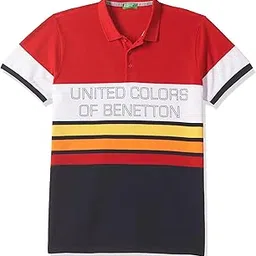 united colors of benetton Men's Solid Regular Fit Polo Shirt-picture-26